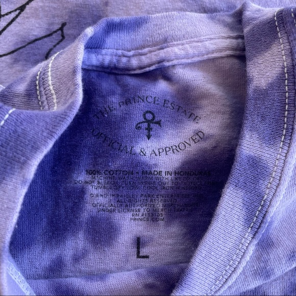 SOLD——PRINCE Purple Tie Dye Music Graphic Tee - Picture 5 of 5
